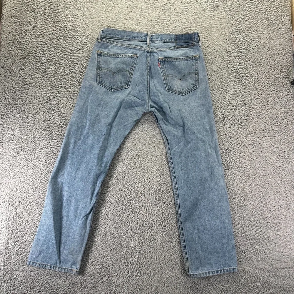 Levi's Jeans Mens 34x29 Blue Cotton Denim Straight Leg Faded Travel Workwear